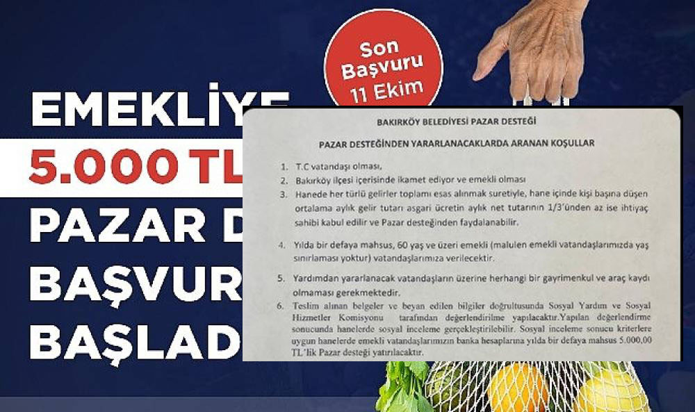 BAKIRKÖY BELEDİYESİNDEN ŞAKA GİBİ ŞARTLAR